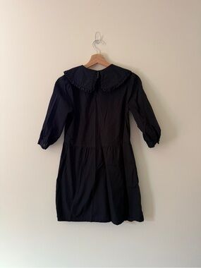 H&M Black Mini Dress with Peter Pan Collar